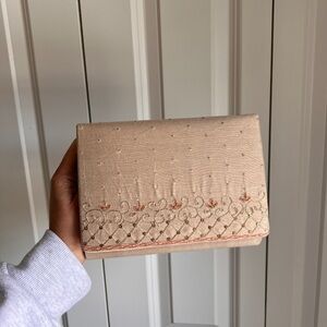 Indian Cream Clutch with Embroidery